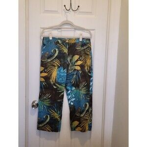 Chico's Tropical Cropped Pants Size 2 (Standard 12) NWOT